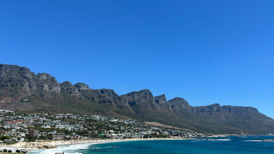 The coastline of Cape Town