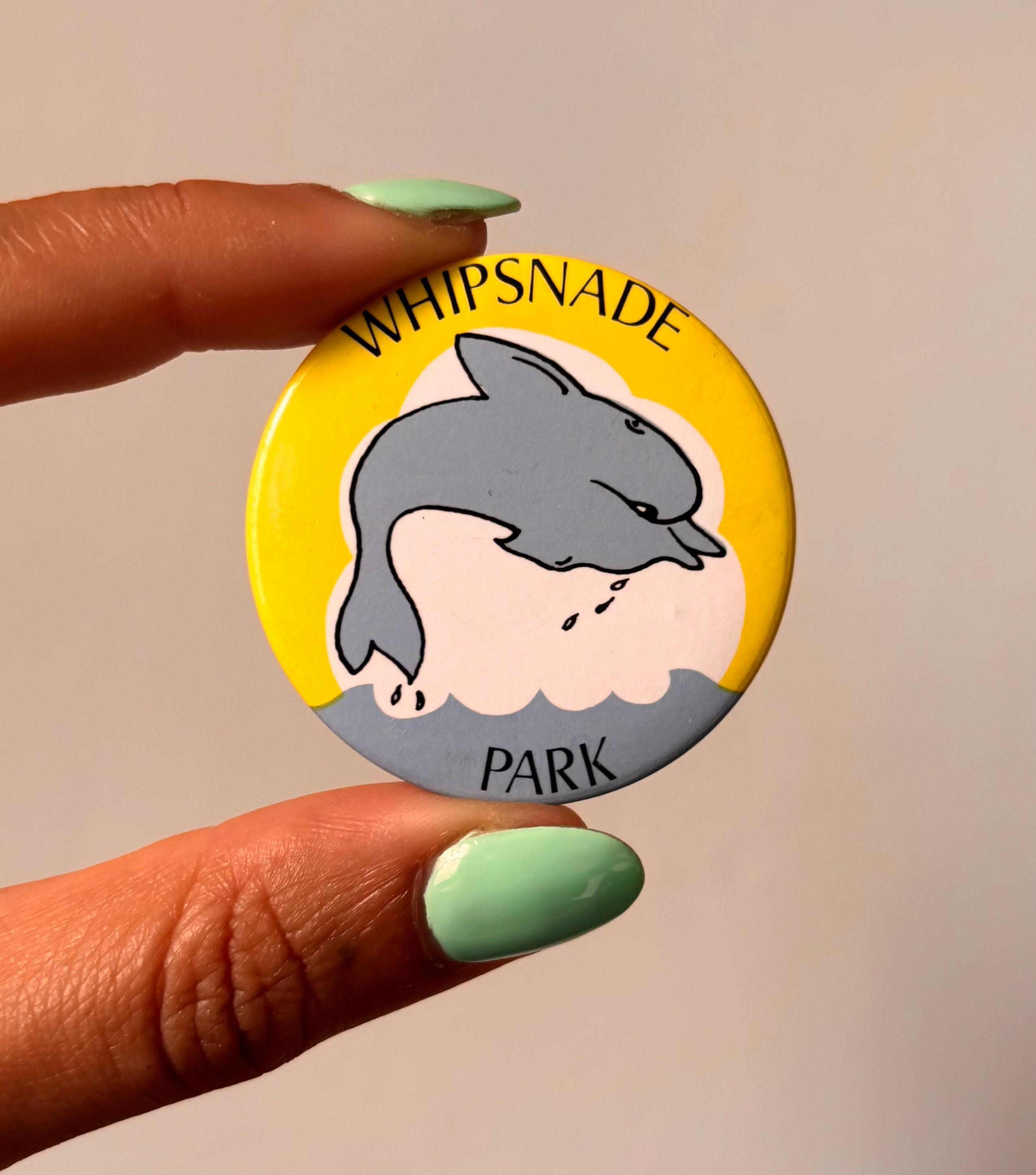 Vintage 1980’s Whipsnade Park Badge - Dolphin