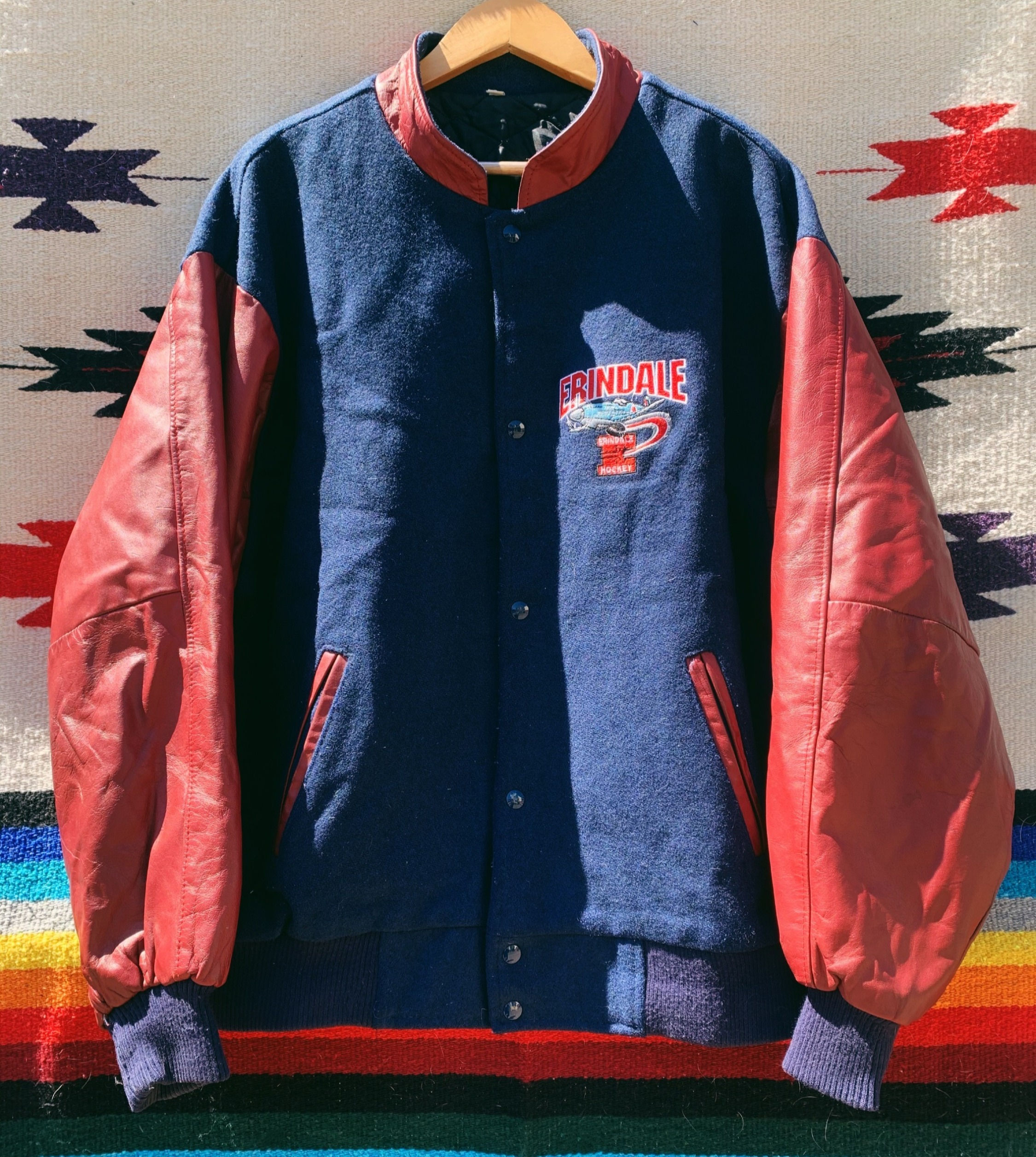 Vintage 1990's Erindale Hockey Varsity Jacket