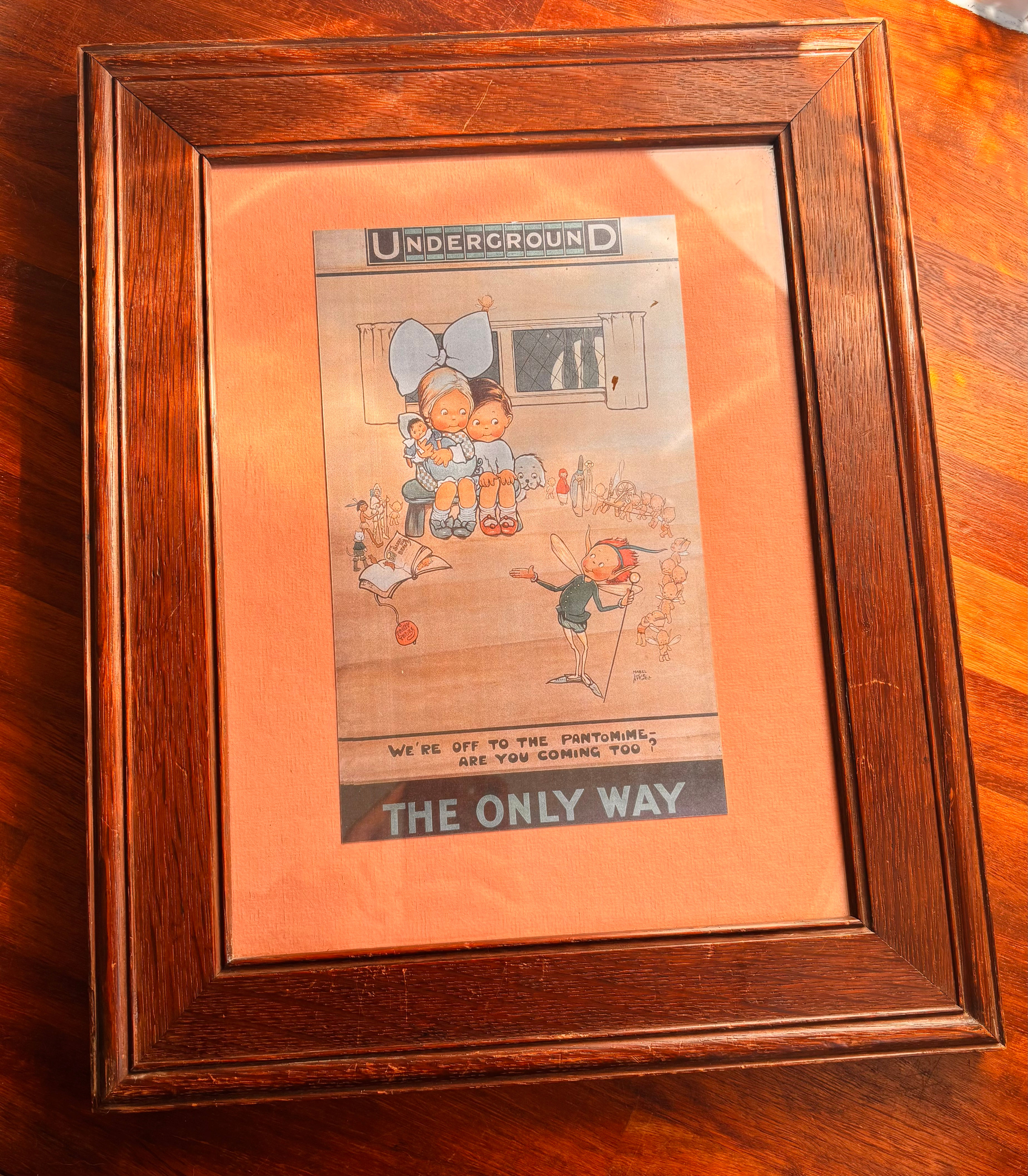 Vintage Mabel Lucie Attwell Framed ‘Pantomime’ Print