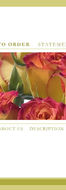 Geas Flowers catalogue with roses, contact details, statement of account and description.