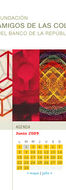 Website Amigos de las Colecciones de Arte, with various menu options displayed.