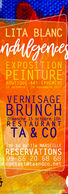 LITA BLANC indulgences exposition peinture vernissage brunch restaurant TA & CO