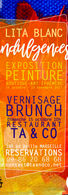 LITA BLANC indulgences exposition peinture vernissage brunch restaurant TA & CO