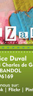 CéZaKa business card with Beatrice Duval contact information, Facebook, Flickr, Pinterest.