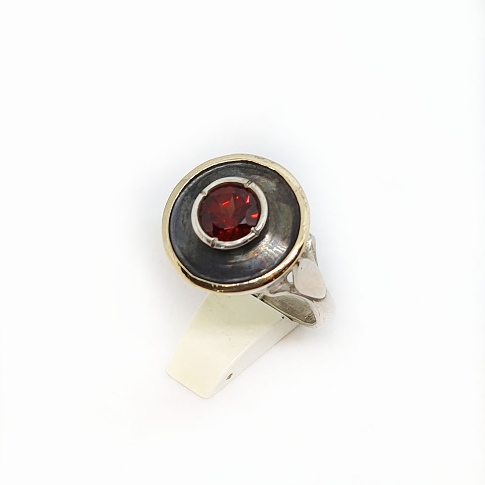 Thumbnail: A  Modern Garnet  Ring