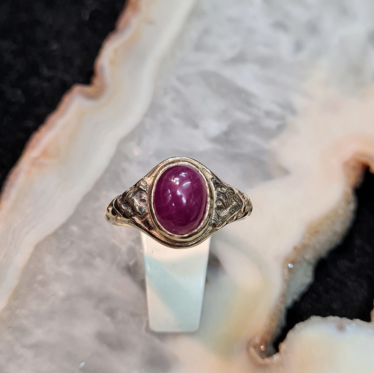 טבעת רובי קבושון