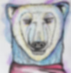 polar bear watercolour