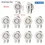 Thumbnail: 10 Pcs Golf Hat Clip Magnetic Metal Golf Cap Clips
