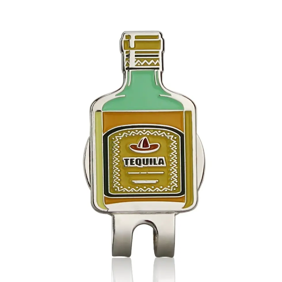 Thumbnail: Golf Ball Marker Hat Clip With Magnet Ball Mark