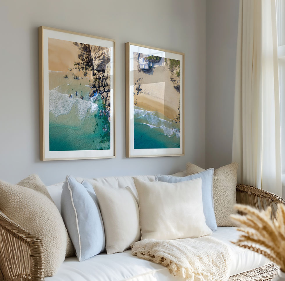 Thumbnail: Redhead Bluff - Redhead Beach Coastal Art Print