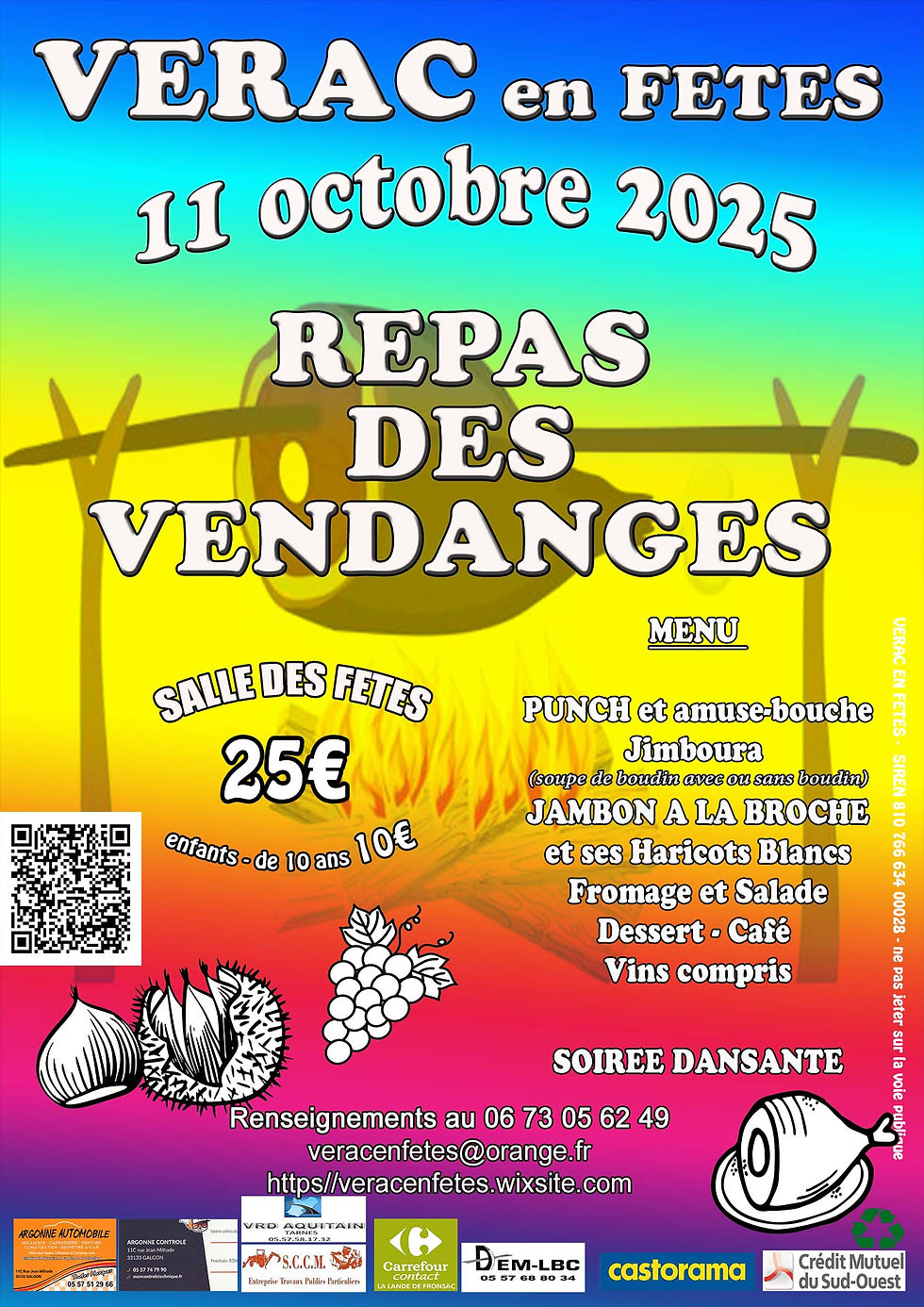VERAC - REPAS DES VENDANGES 2025