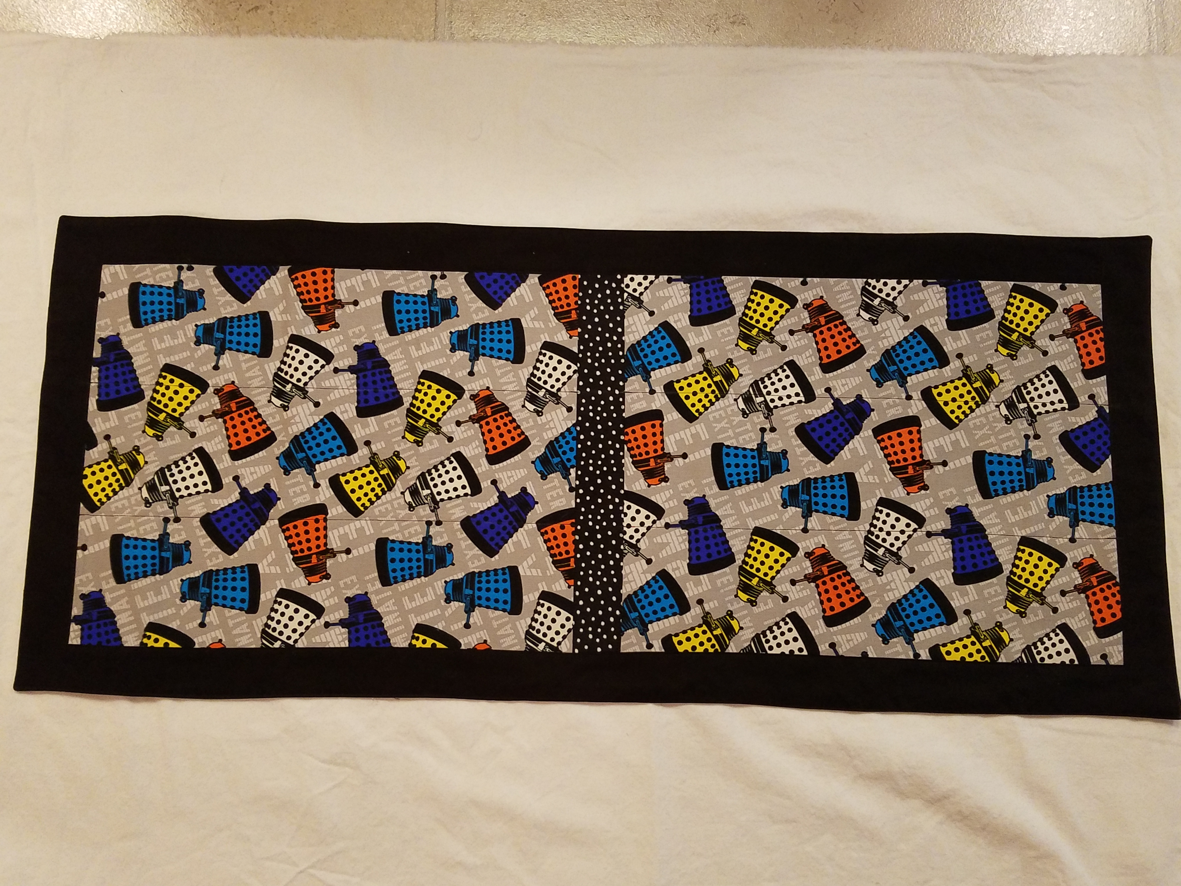 Dr. Who themed table runner