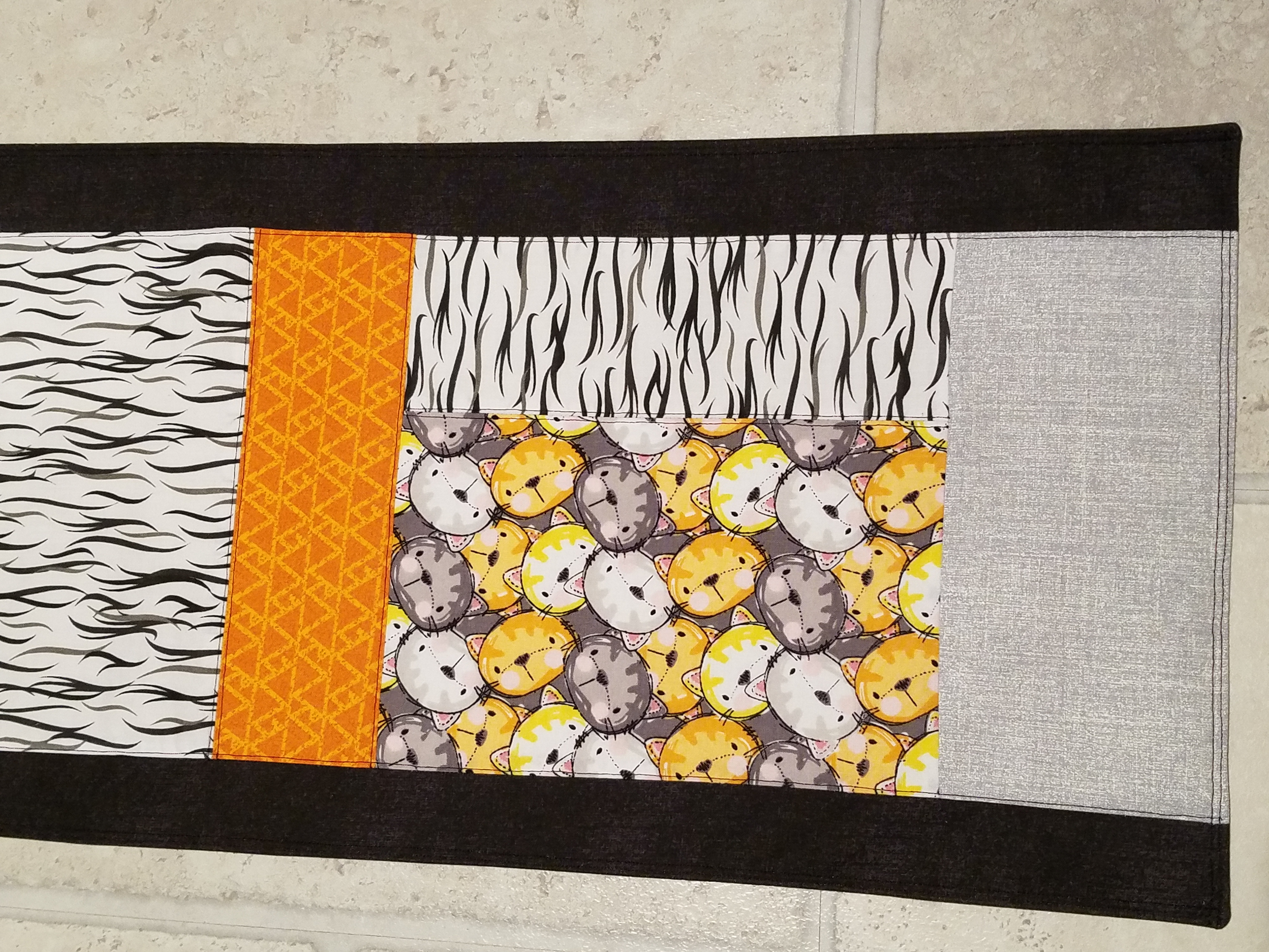 Cat themed table runner