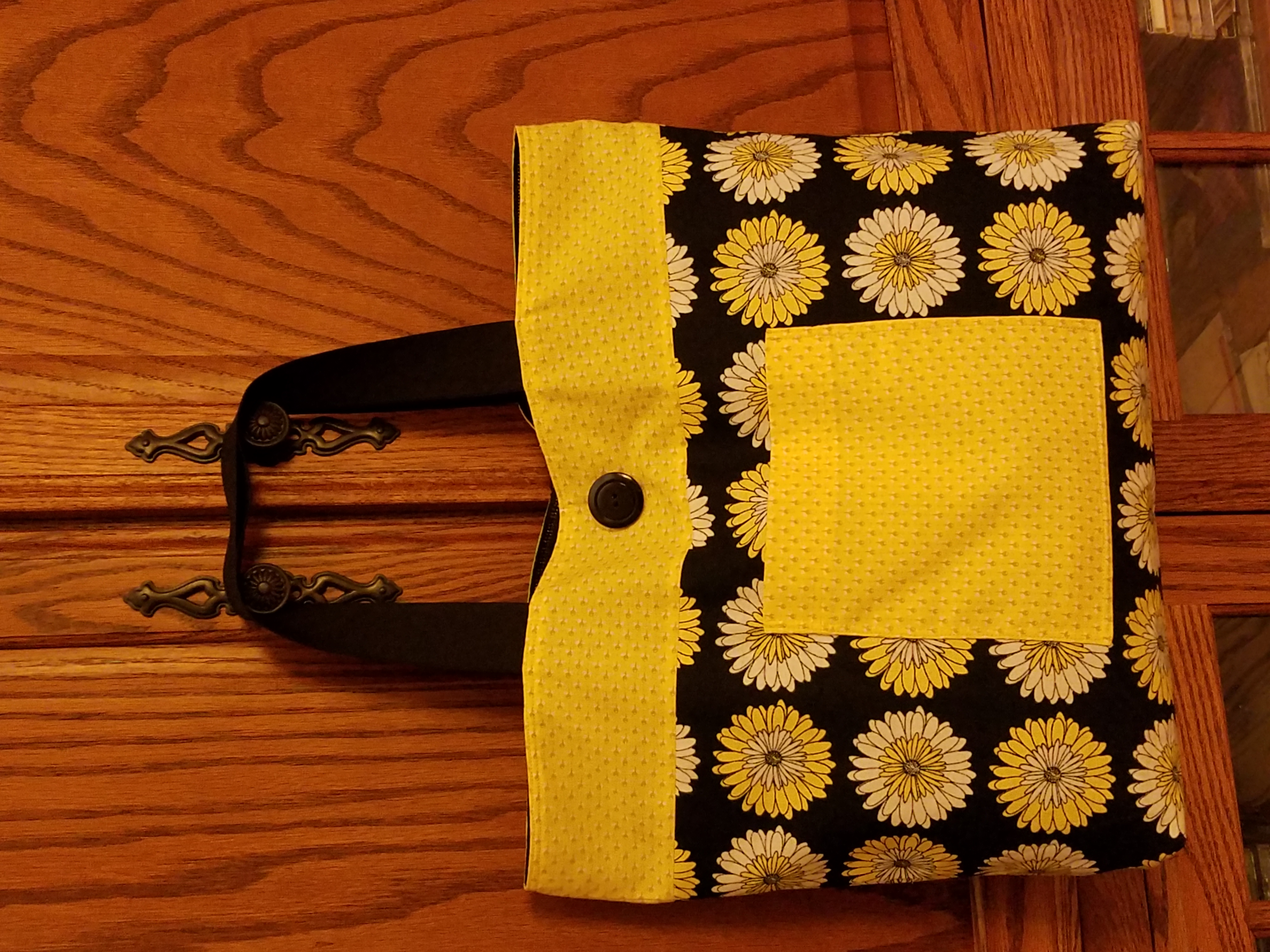 Daisy cotton purse / tote