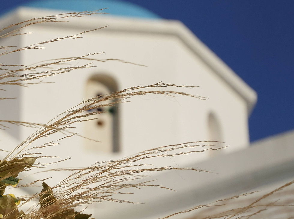 Our stunning Agios Antonis church next to our apartments