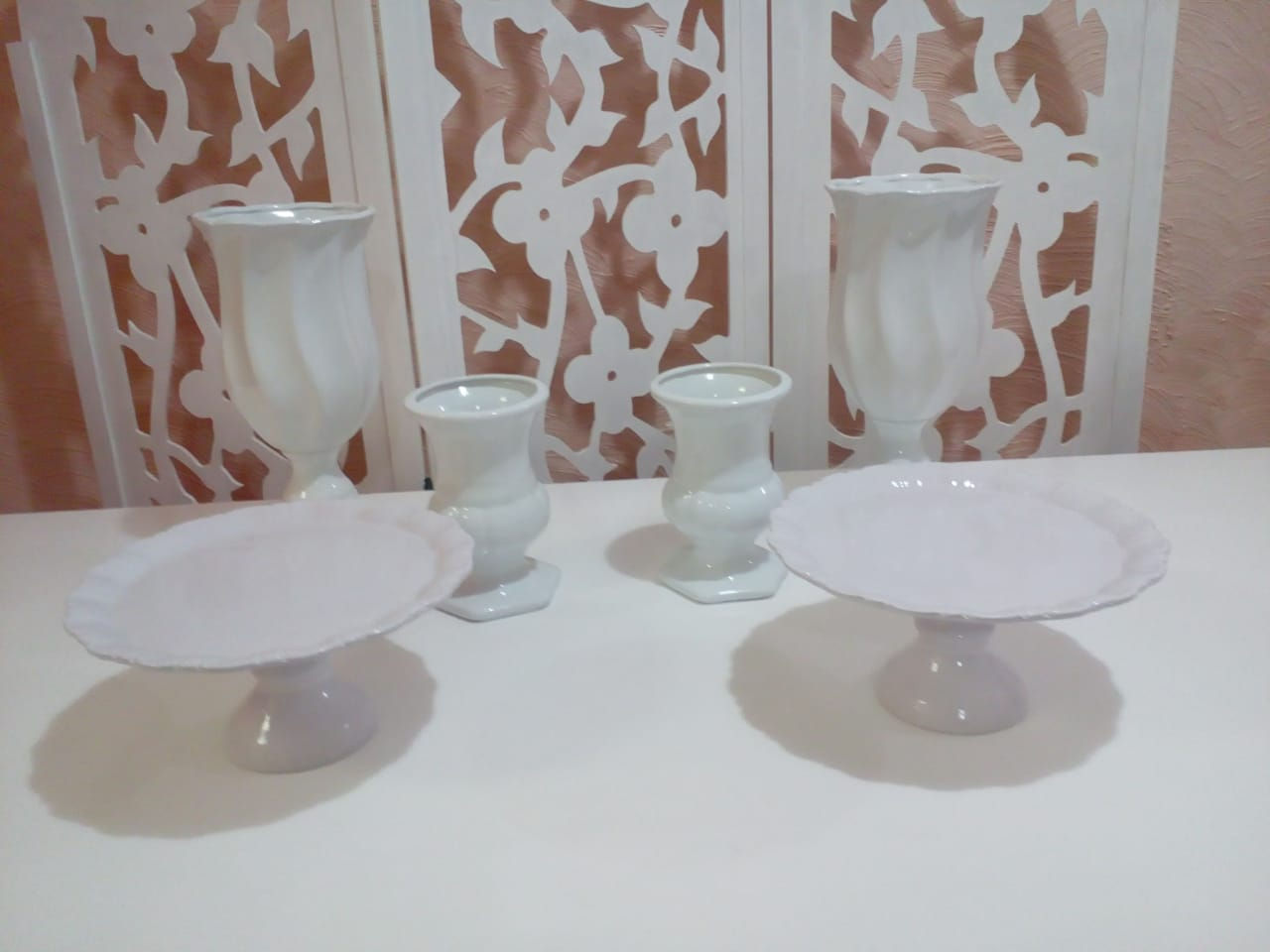 Kit Cerâmica branco 6 peças