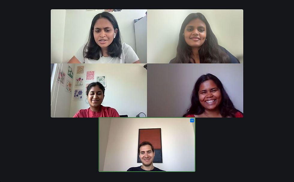 Bi-Weekly calls with the Product Manager