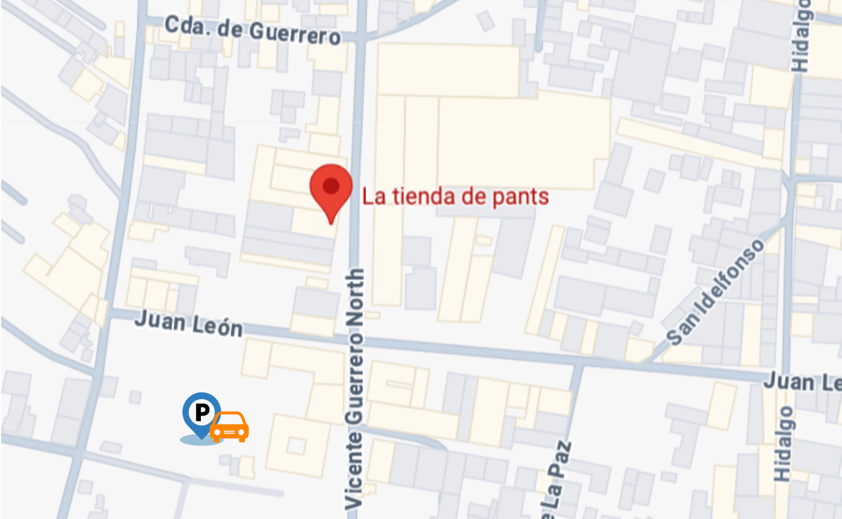 Ubicación de LA TIENDA DE PANTS® en Chiconcuac, Estado de México. Showroom y venta de pants premium con envíos a todo el país