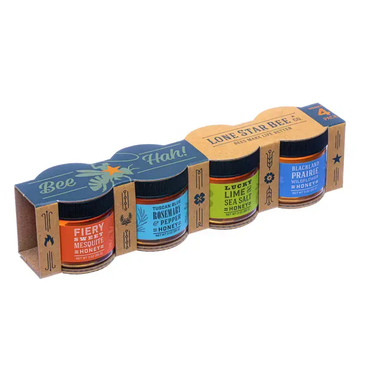 Lone Star Bee Honey 4-Pack (3oz Jars)