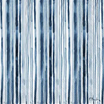Paper Cocktail Napkins Pack of 20 Coastal Ikat