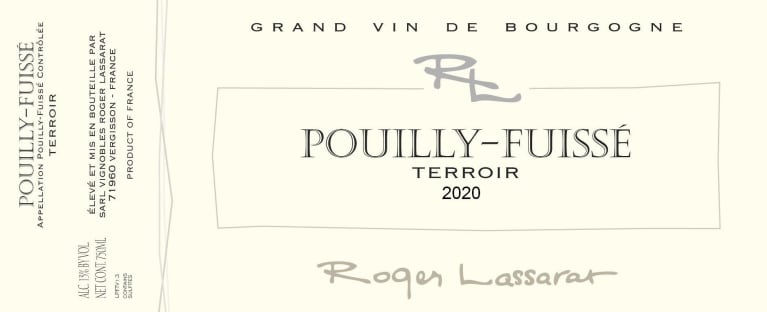 Roger Lassarat Chardonnay Pouilly Fuisse