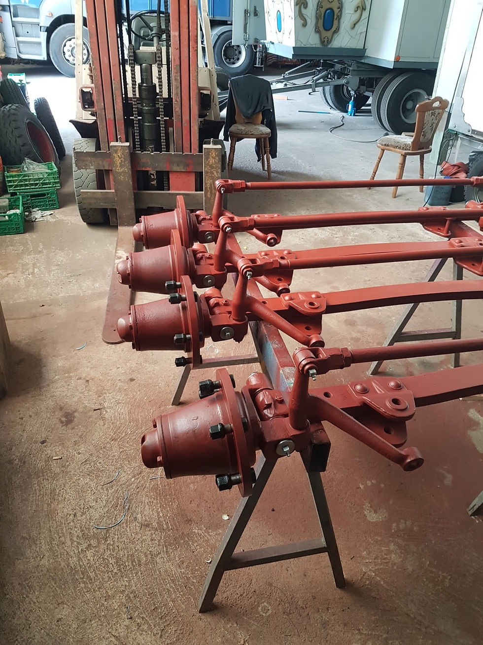 Miniaturbild: Vorderachsen komplett überholt R40 R45 R455 R460 Robust 800