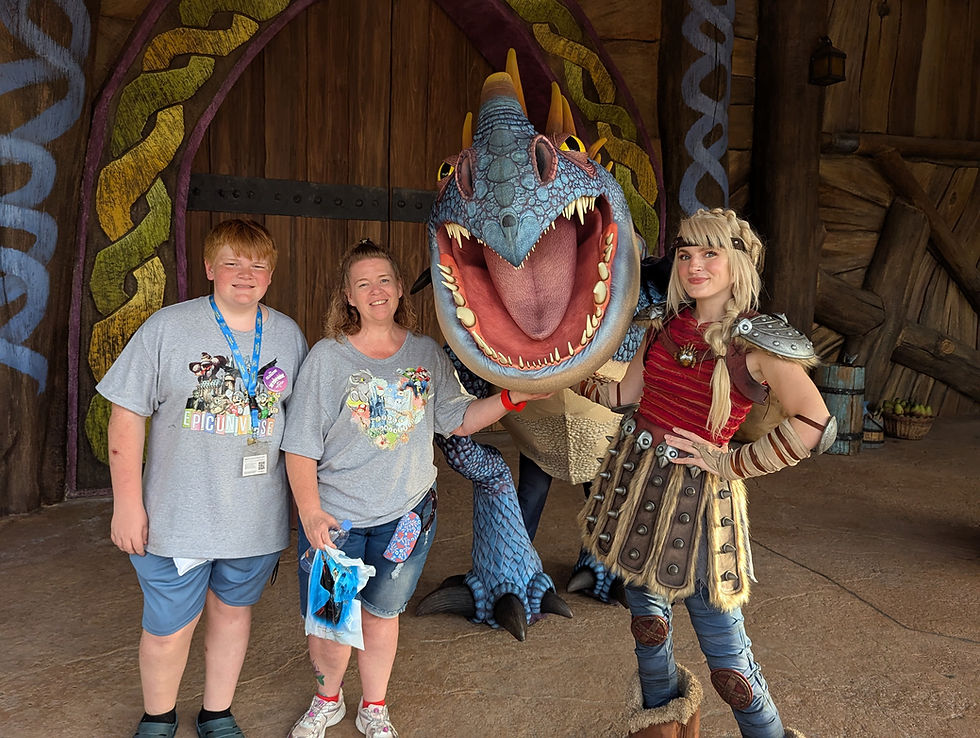My son and I got to meet Astrid and StormFly