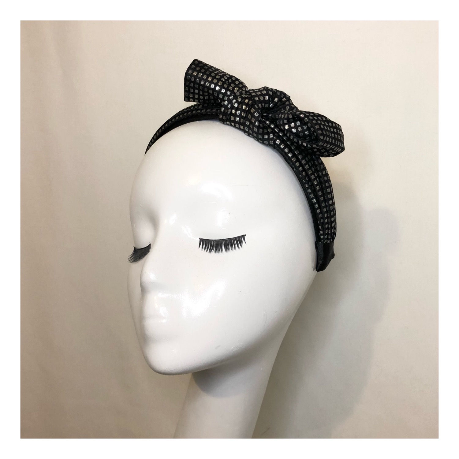 Silver Printed Bow