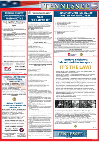 Tennessee Labor Law Poster 2025 Compliance Poster American Compliance