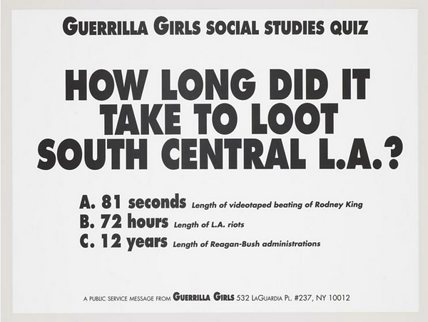 Gorilla Girls, Pop Quiz, 1990