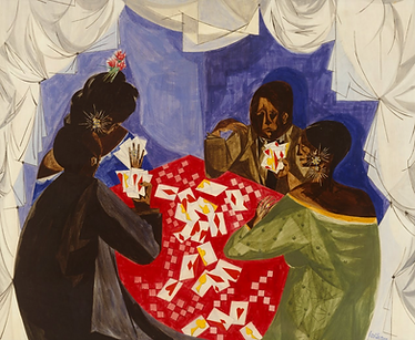 Jacob Lawrence, The Card Game, 1993