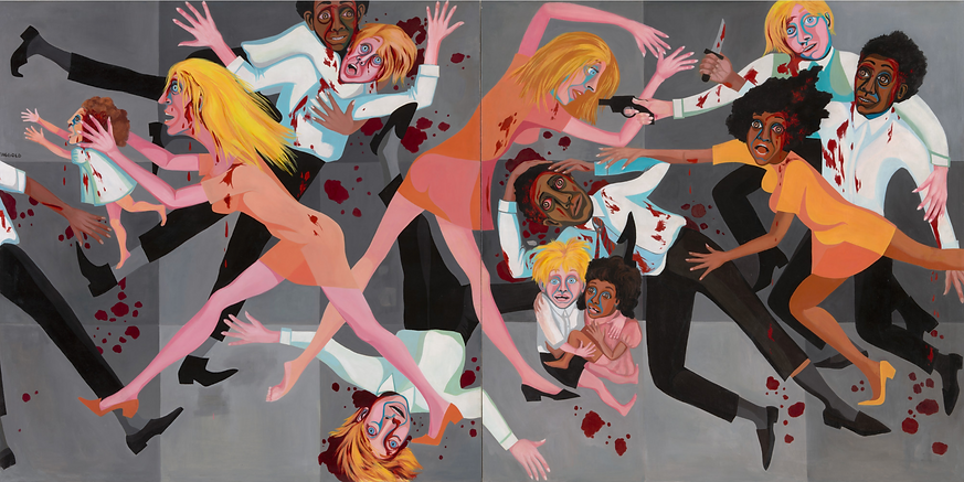 Faith Ringgold, American People Series #20 Die, 1967