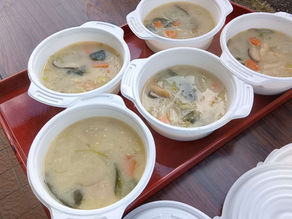 【野々市】鮭の粕汁の炊き出し