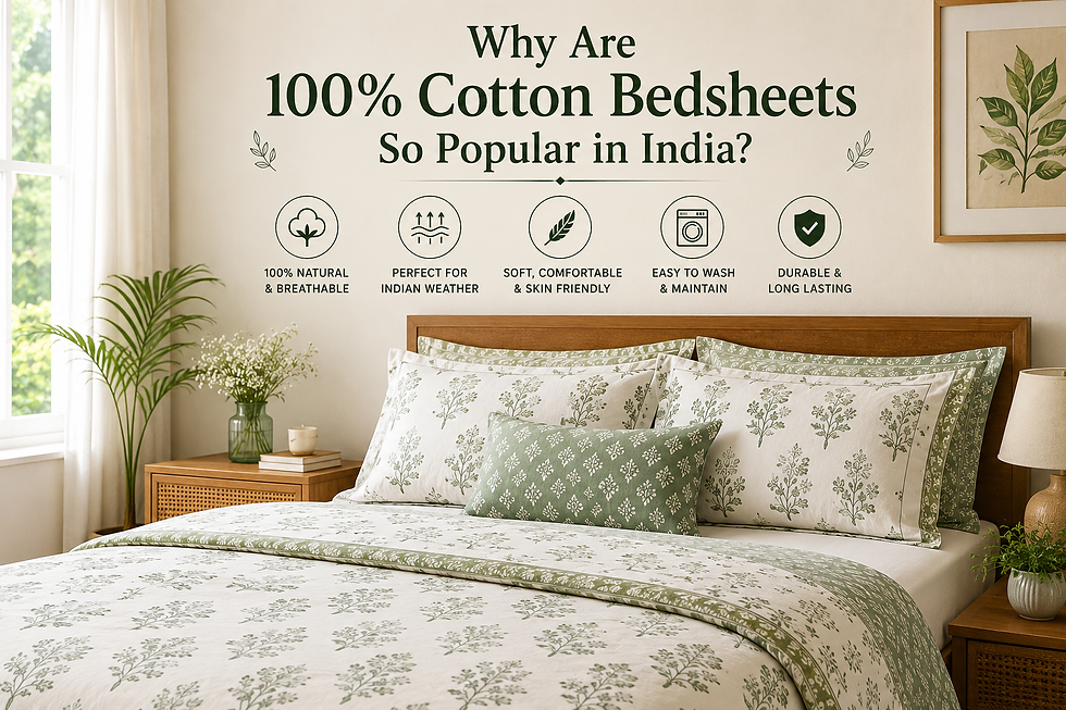 Why Are 100% Cotton Bedsheets So Popular in India