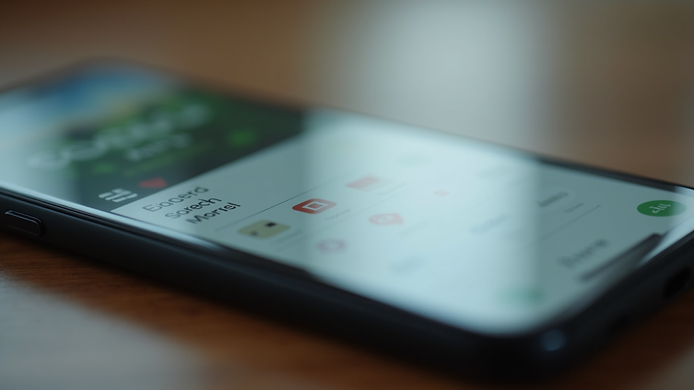 Close-up view of a smartphone screen showing a Japanese vocabulary app