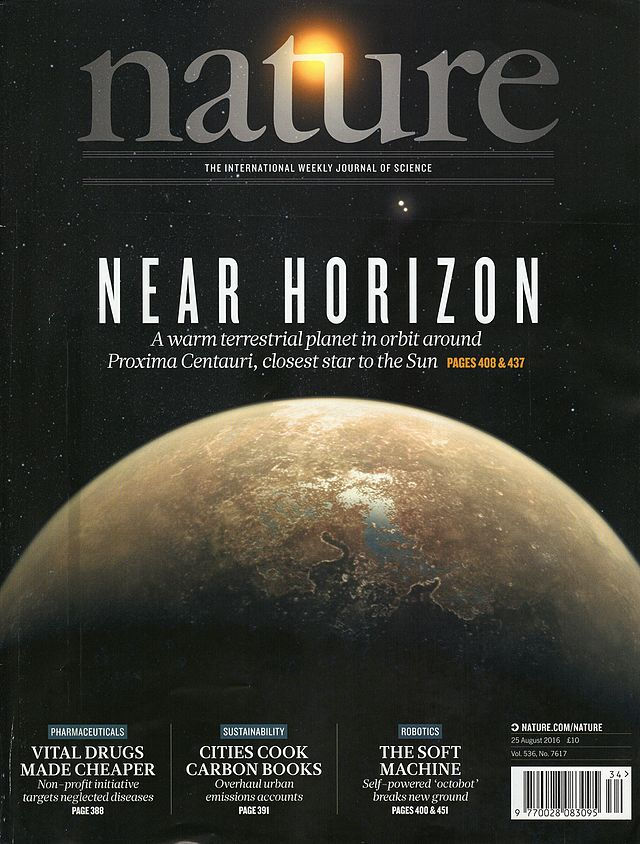 Cover of the publication "nature"