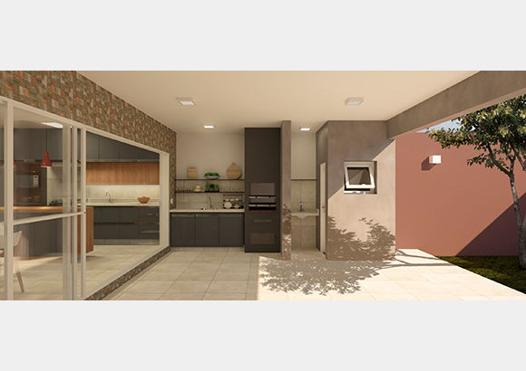 Residência RT - Área de Lazer/Garagem