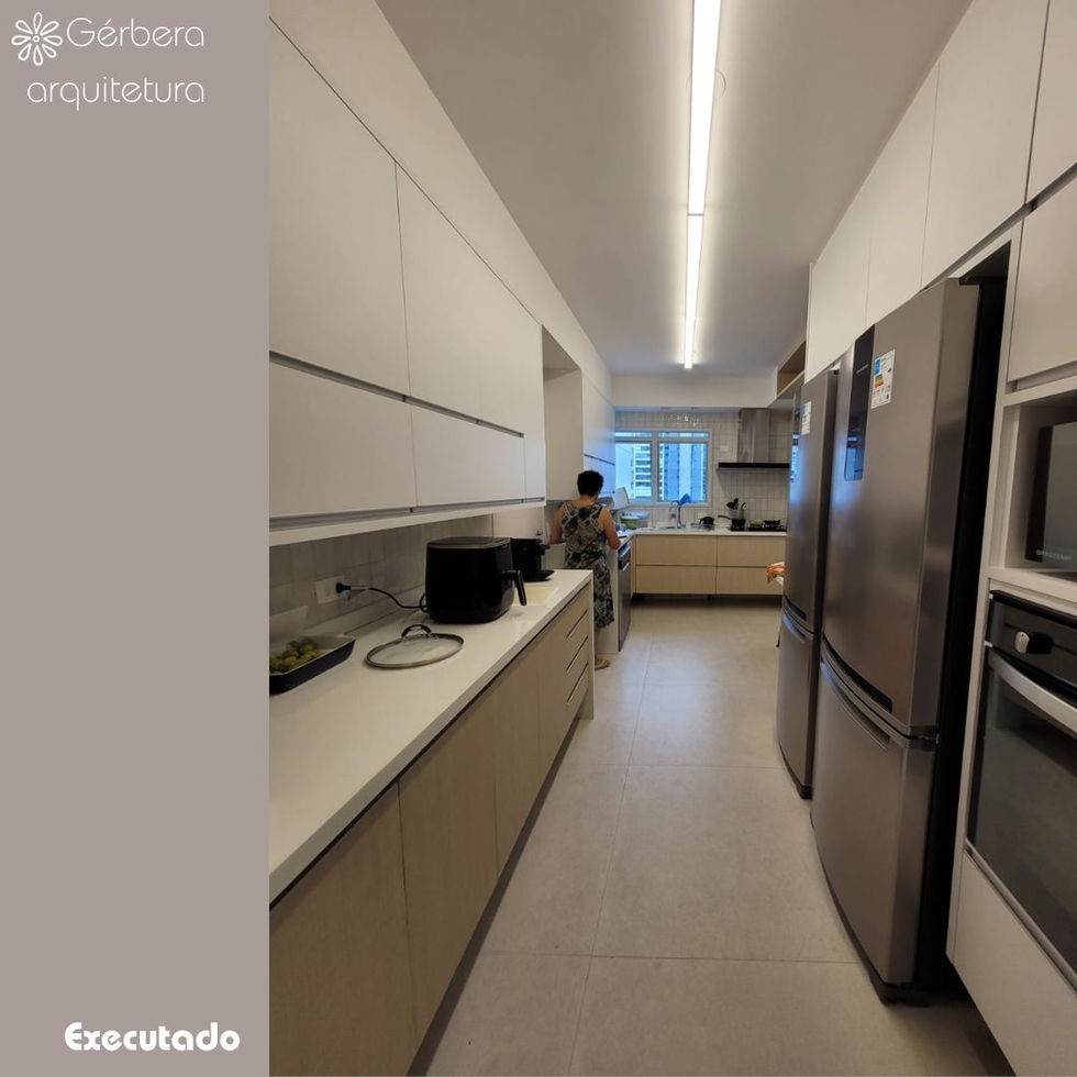 Apto EW - Depois: Execução perfeita seguindo o projeto.