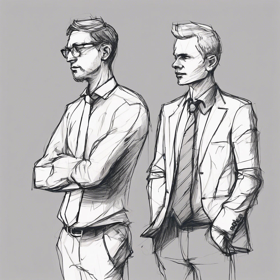 two business partners in disagreement