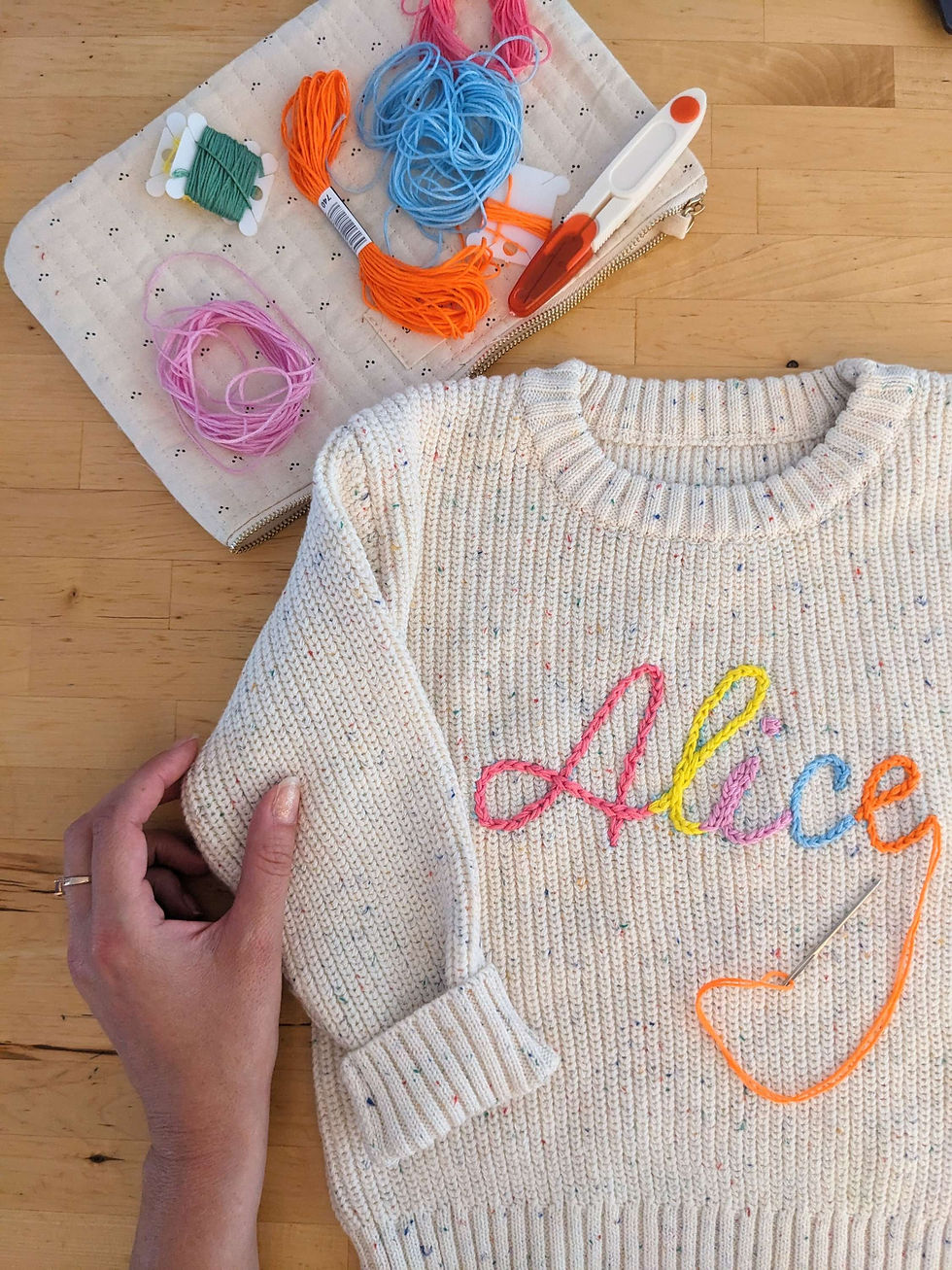 Thumbnail: Personalized confetti knit sweater