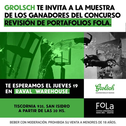 Muestra de Ganadores del concurso FOLA - Grolsch en RAVAL