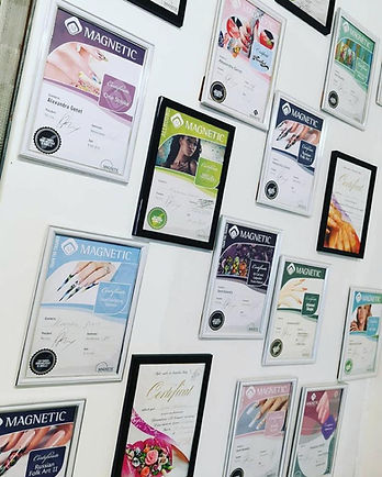 Certifications de formation Alexandra Billy, formatrice Magnetic Nail désign France région centre