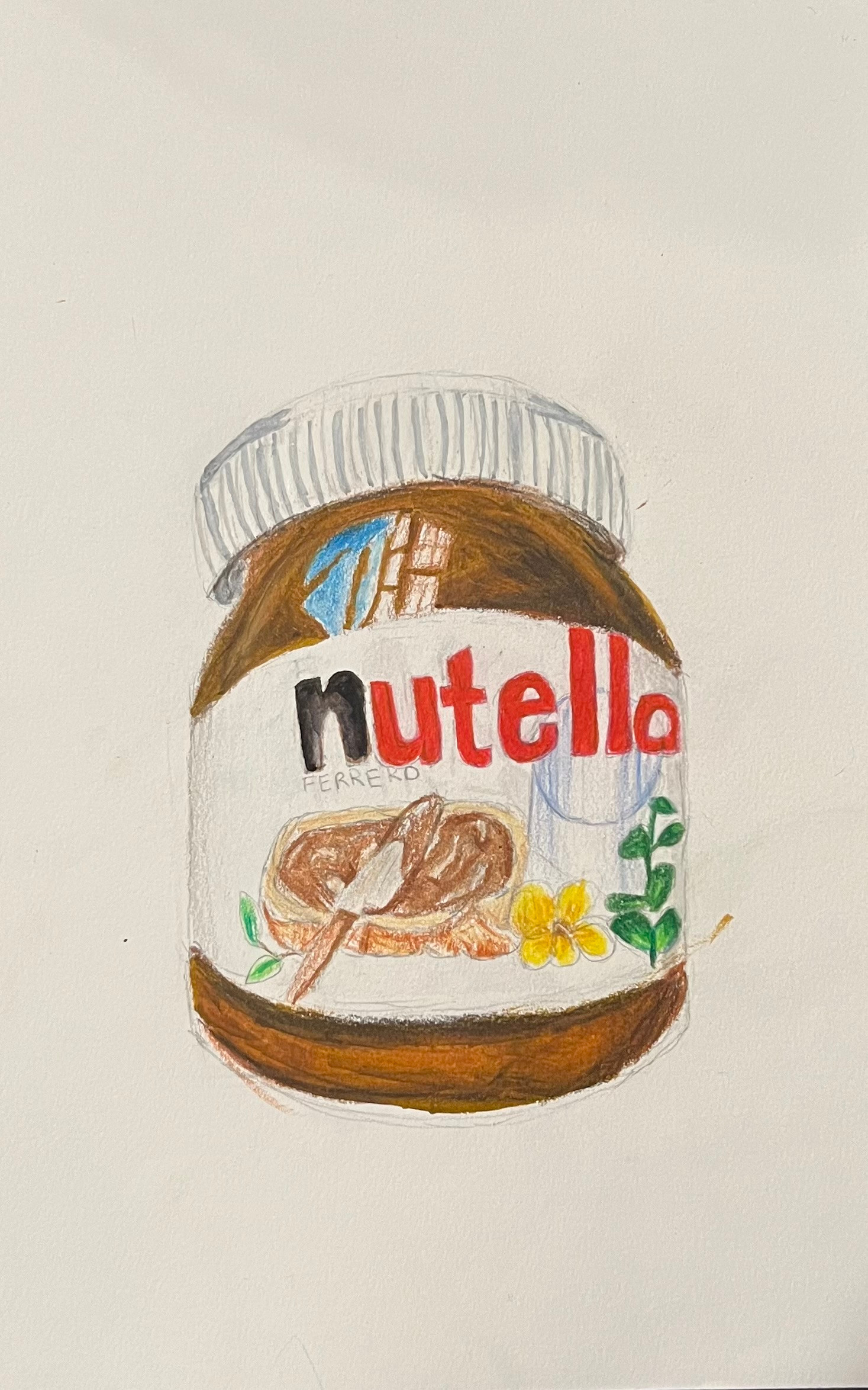 Yummy Nutella: Realistic Paper Art work only