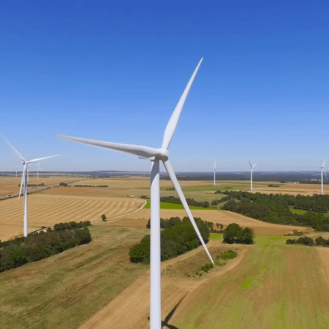 animated gif of the wind power project at Jaibhim