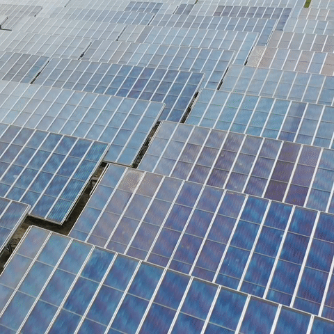 animated gif of the Ghani solar renewable project