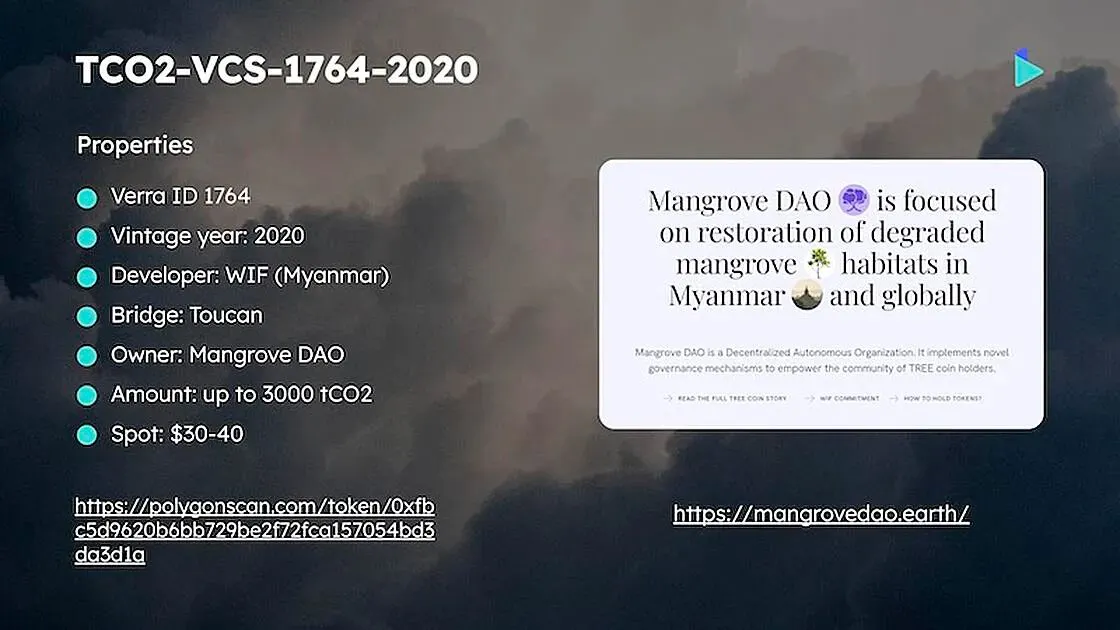 High impact mangrove carbon credits by Mandrove DAO on Carbonmark.