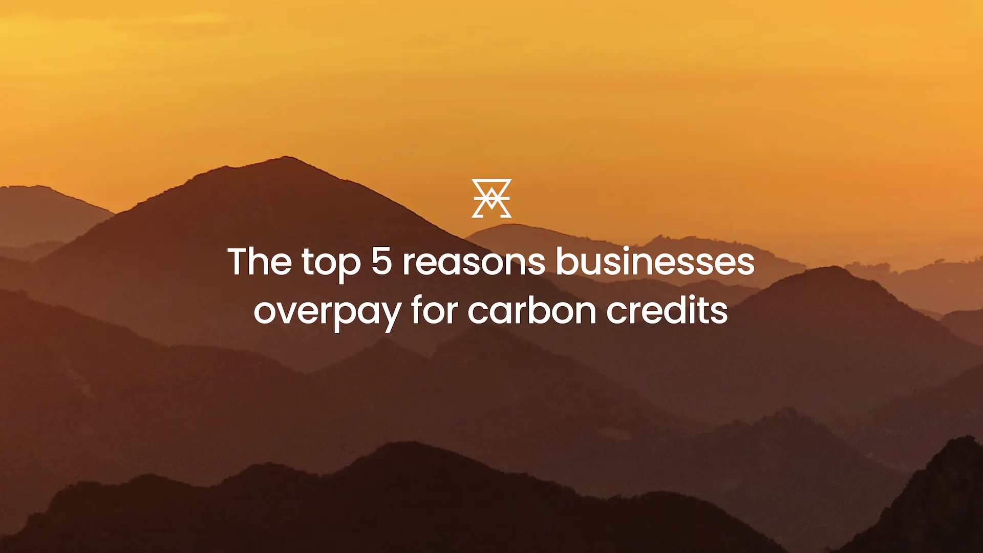 Cover image asking "The top 5 reasons businesses overpay for carbon credits?".