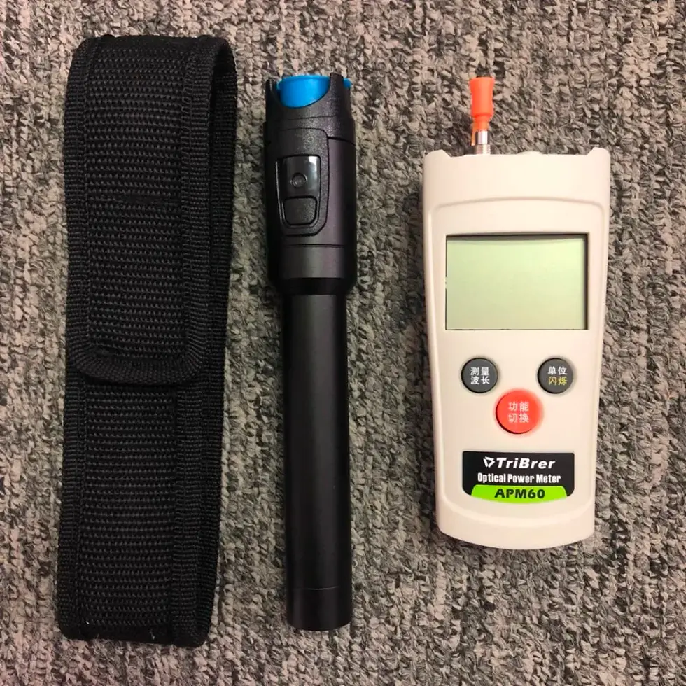 Miniature : Appareil de test 2en1 pour fibre optique avec lumière de traçage