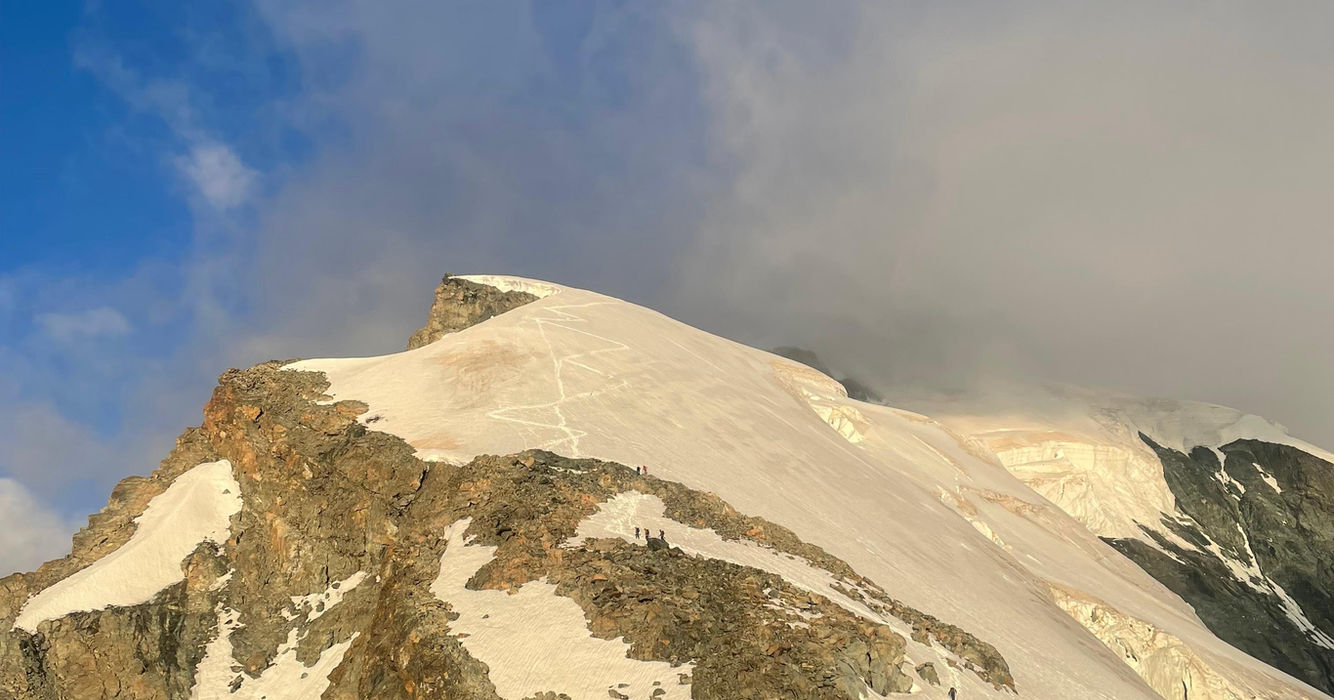 der Hohlhaubgrat  im zuge der 4000er Hochtourentage in saas fee